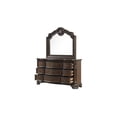 thumbnail image 6 of Vintage Traditional Style Queen 5PC Bedroom Set Made With Wood in Walnut, 6 of 19