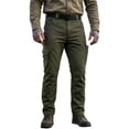 thumbnail image 2 of Iaqnaocc Hiking Cargo Pants for Men Stretch Breathable Outdoor Casual Water Resistant Baggy Travel Construction Work Pants with Pockets Army Green M, 2 of 5