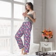 thumbnail image 3 of Fotbe colorful Skull flower Women's Pajama Pants,Sleepwear Pants,Pj Bottoms Drawstring And Pockets-Medium, 3 of 7