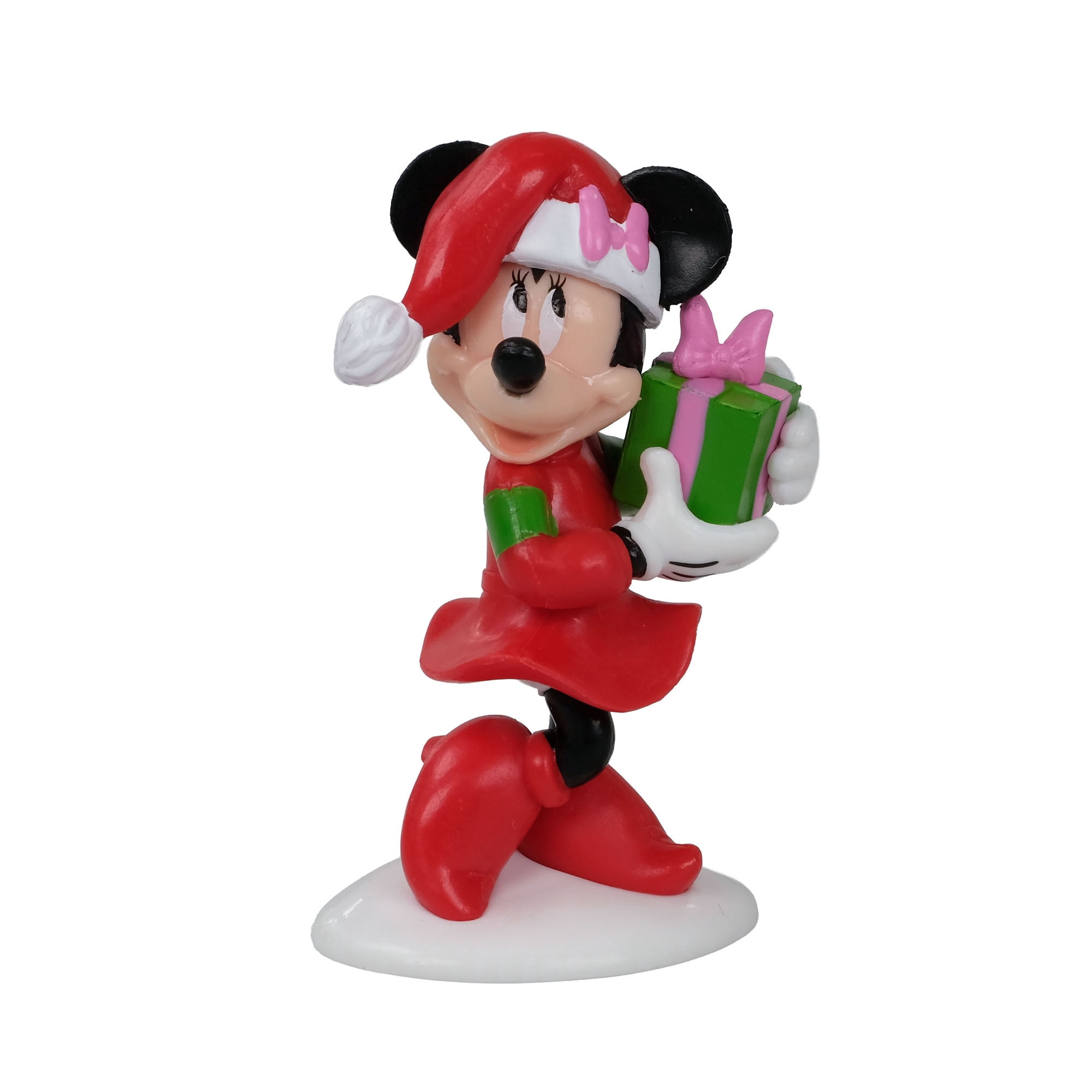 Disney Minnie Mouse Tabletop Figurine in Santa Outfit