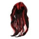 thumbnail image 4 of Pelucas de pelo largo y Pelucas de pelo rojo negro de color mezclado Pelucas de cosplay para mujer Baoblaze Pelucas de Pelo rizado largo, 4 of 8