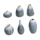 thumbnail image 5 of Juego de 6 jarrones de cerámica decorativos para el hogar, ideal para decorar el césped. azul claro, 5 of 9