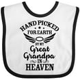 thumbnail image 3 of Inktastic Handpicked for Earth by My Great Grandpa in Heaven Boys or Girls Baby Bib, 3 of 4