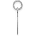 thumbnail image 2 of Solid 14k White Gold Plain .027 Gauge Oval Engravable Disc Charm - 20mm, 2 of 4
