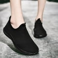 thumbnail image 2 of NOKIO Womens Running Tennis Shoes Slip on Ladies Walking Fashion Athletic Sneakers Work Gym Comfort Lightweight Mesh Soft Sole Flat Bottom Sports Shoes Mesh Breathable Slip On Comfortable Sneakers, 2 of 9