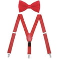 thumbnail image 2 of ZDWQFA Boys' Elastic Suspenders and Bow Tie Set Adjustable, 2 of 5