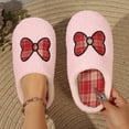 thumbnail image 2 of Agkizg Womens Fuzzy Slippers, House Slippers, Plus Size Round Closed Toe Fuzzy House Slippers Warm Plushes Comfortable Casual Indoor Winter Slippers, 2 of 7