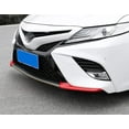 thumbnail image 7 of Xotic Tech Front Bumper Chin Spoiler Lip Splitter Corner Cover Trim, Glossy Red, Compatible with Toyota Camry SE XSE 2018-2020, 7 of 7