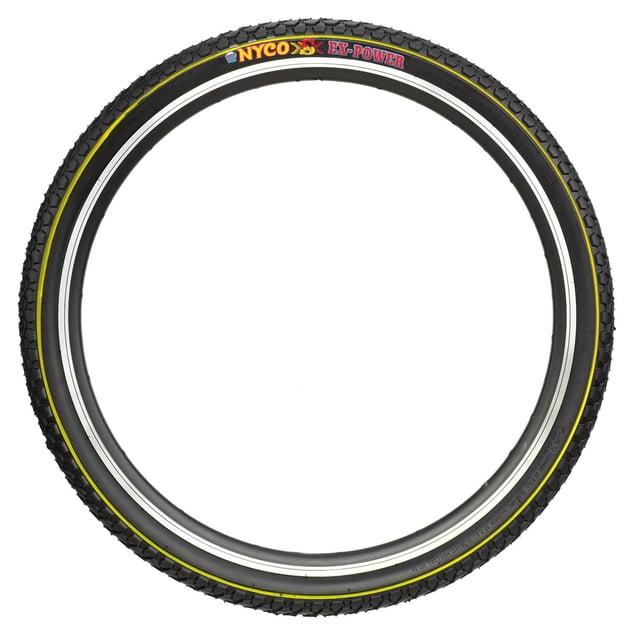 Llanta para bicicleta R26 x2.125 Heavy amarilla negro