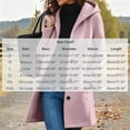 thumbnail image 3 of Women's Hooded Mid Length Jacket Button Up with Pockets Long Sleeve Casual Coat, 3 of 6
