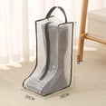 thumbnail image 1 of Portable Big Shoes Organizer Storage Bags Long Shoe Home Dustproof Cover Grey, 1 of 9