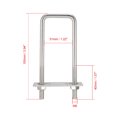thumbnail image 3 of Uxcell M6 31mm Inner Width U-Bolts 304 Stainless Steel 2 Pack, 3 of 4
