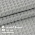 thumbnail image 7 of Barossa Design Cotton Blend Waffle Shower Curtain Fabric, Hotel Grade, Water Repellent- Lake Wanaka Gray, 72" x 84", 7 of 7