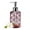 01#Pink, variant on Bxaolu Gem Patterned Glass Soap Dispenser for Kitchen, Refillable Clear Glass Pump Bottles for Dish Soap, Hand Soap, Lotion, Modern Foam Dispenser for Bathroom, Kitchen(11Oz, Clear)