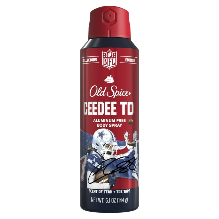 Old Spice Men's Aluminum Free Deodorant Body Spray, NFL Collection