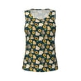 thumbnail image 3 of Picia Bear Sunflower Pattern Women's Workout Tank Top,Breathable Activewear,Slim Fit Athletic Top,Versatile Workout Moisture-wicking top-X-Large, 3 of 9