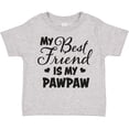 thumbnail image 3 of Inktastic My Best Friend is My Pawpaw with Hearts Boys or Girls Toddler T-Shirt, 3 of 5