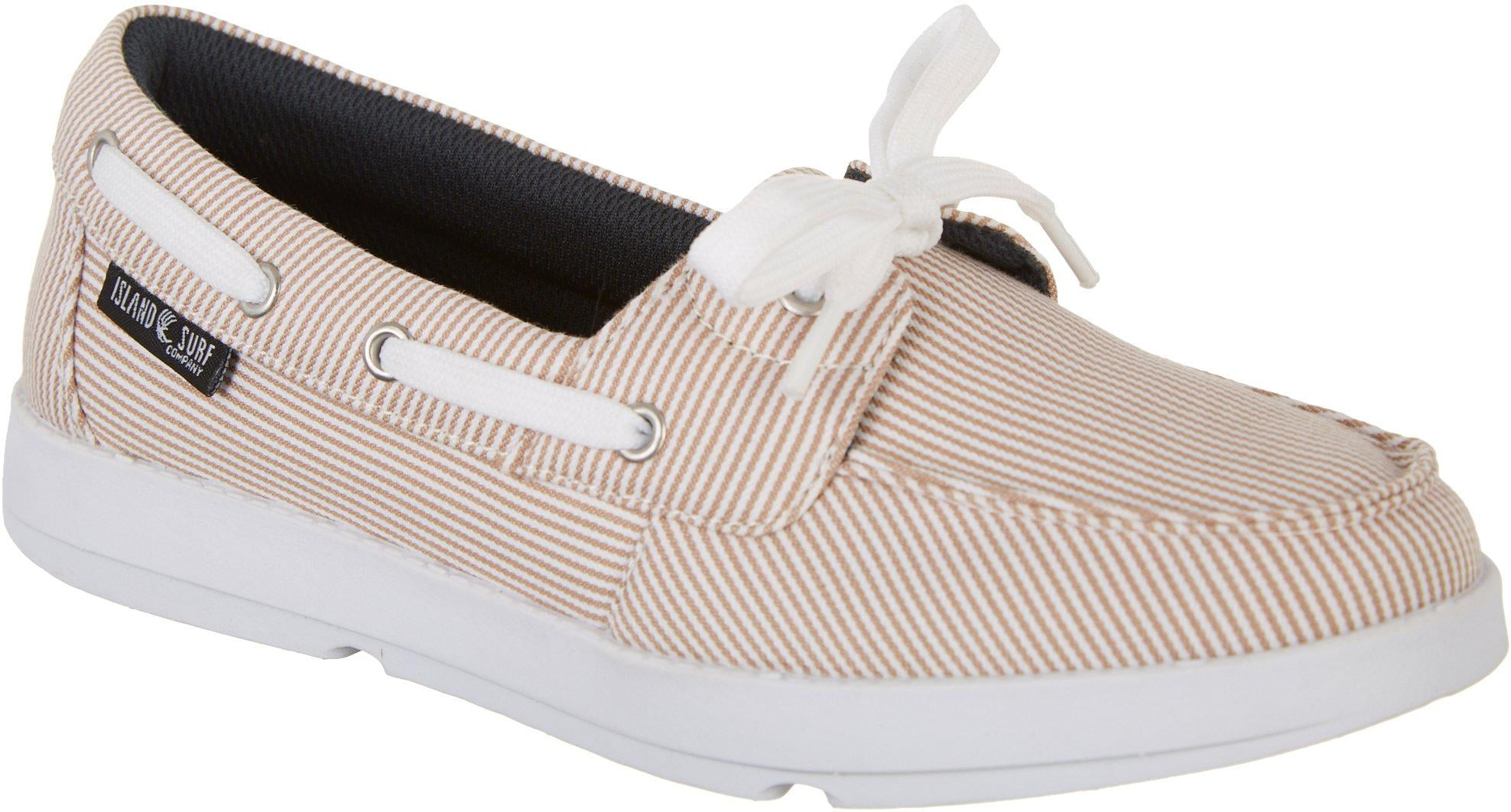 Boulevard Womens Leather Navy White Loafers Boat Shoes Size 3-8