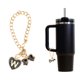 thumbnail image 3 of Ofertas Únicas 1 Pc Colgante de Taza de Agua con Letra W en Forma de Corazón y Lazo para Viajar en Aleación Negra, 3 of 5