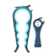 thumbnail image 1 of Abridor de frascos, abridor de botellas y abrelatas con anilla para abrir tapas difíciles, diseño para manos débiles, personas mayores y artritis (azul y gris), 1 of 7