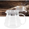 thumbnail image 3 of Glass Coffee Server, Transparent and Large Capacity, with Handle, for Espresso and Coffee, Bar Kitchen Counter, 3 of 9