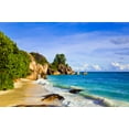 thumbnail image 2 of Tropical Beach Source D'argent Wall Mural by Wallmonkeys Peel and Stick Graphic (18 in W x 12 in H) WM53661, 2 of 4