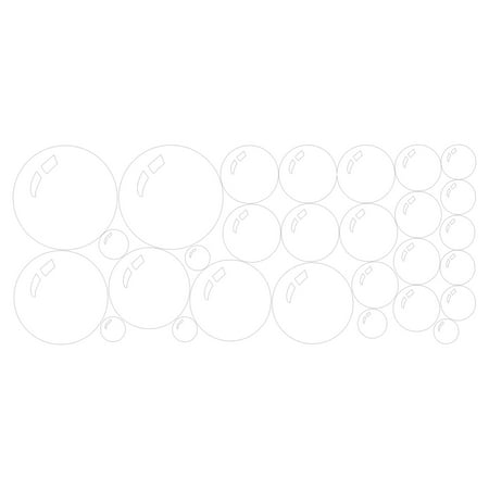 CHEEPUM Stickers Large Transparent Bubble Wall Decal Sticker Hollowed Out Children s Birthday Party Decoration Blue And White Bubble Background Decoration Water Soap Bath Decoration Cute Sticker Set