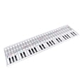 thumbnail image 1 of Tarjeta De Referencia De Piano, Sección Ejercicio Clear Music Notes Teckboard Tarril Resistencia A Los Rasguños Para 61 Clave 88 Pianos Clave, 1 of 7