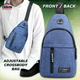 thumbnail image 5 of Q&Q ESSENTIALS Men Small Utility Backpack Utility Shoulder Bag Sport Utility Bag Black, 5 of 8
