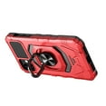 thumbnail image 4 of Kaleidio Case For iPhone 14 Pro (6.1") [Robotic Hybrid] Rugged Shockproof [Ring Stand] Magnetic Armor Impact Cover [Red/Black], 4 of 6