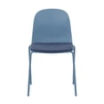 thumbnail image 4 of Jamesdar, Serena Stackable Dining Chair with cushion. Set of 4, Indoor/ Outdoor, Polypropylene, Steel, Whale Blue, 4 of 5