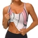 thumbnail image 3 of Fotbe High Heel Shoes Butterfly Sujetador Deportivo Largo sin Aros para Mujer con Almohadillas y Soporte Medio, Transpirable y Absorbente, Camiseta Tipo Chaleco o Tank Top-X-Large, 3 of 8