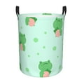 thumbnail image 1 of ZICANCN Laundry Basket Organizer, Green Frog Collapsible Hamper for Bathroom Bedroom Laundry Room, Medium Size, 1 of 7