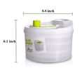 thumbnail image 4 of Centrifugador De Verduras Y Secador De Lechuga Para Cocina Blanco con Verde, 4 of 5