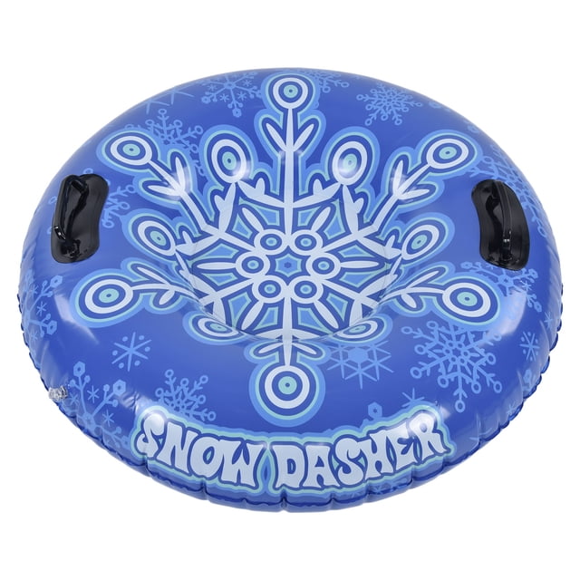 Inflatable Snow Tube,Snow Tube with Handle Floated Snow Tube Inflatable Ski Rings Enhanced Durability