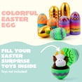 thumbnail image 4 of Huevos de Pascua JOYIN, 36 unidades, 8 unidades, impresos en colores dorados, de plástico, 4 of 8