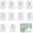 thumbnail image 1 of 10Pcs Self-Adhesive Hooks, Adhesive Hooks, Rod Brackets, No Drill Rod Self-Adhesive Hooks for Curtain Rods, 1 of 3