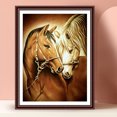 thumbnail image 2 of Cuadros Decorativos 5D taladro cuadrado completo diamante pintura Kit caballo Animal pared arte decoración para habitación Ehuebsd Nuevos Originales, 2 of 9