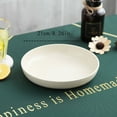 thumbnail image 4 of Unbreakable Round Plate Nordic Style Wheat Straw Fruit Festival Dishes Smooth Edge Solid Color Plates Tableware Kitchen Beige White 21cm, 4 of 7
