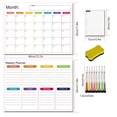 thumbnail image 3 of Soft Magnetic Message Board Office Meeting Record Writing Board Magnetic Removable Repeated Erasable Magnetic Whiteboard Set, 3 of 5