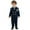 1#Navy, variant on Kiijoy Boys Formal Suit Party Long Sleeve Blazer Vest Pants Bow-Tie Outfits, Sizes 3-4