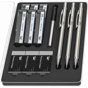 Mr. Pen- Metal Mechanical Pencil Set, 0.7mm, 3 Pack, 0.7 Mechanical Pencils, Mechanical Pencil .7, Sketching Pencils, Drafting Pencil, Mechanical Pencil