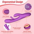 thumbnail image 3 of Rabbit Tapping G-Spot Vibrator Clitoris A Spot Stimulation, Couple Vibrator with 21 Modes Adult Sex Toys for Women, Purple, 3 of 8