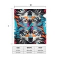 thumbnail image 5 of Fotbe Tie-Dye Wolf Head Mailbox Covers Post Letter Box Cover Garden Decor Standard Size-21x18 in, 5 of 9