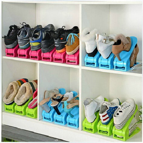 DIY Shoe Rack for Small Space, 1 slot 3 layers Shoe Rack