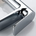 thumbnail image 3 of Modern Hot and Cold Full Copper Bathroom Basin Faucet Taps Chrome Kitchen Sink Washbasin Vanity All-Brass Mixer Tap Single Hole Single Handle Restaurant Hotelpublic Toilet Faucets, 3 of 6