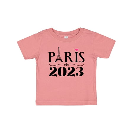 

Inktastic Paris 2023 Vacation Travel Gift Baby Girl T-Shirt
