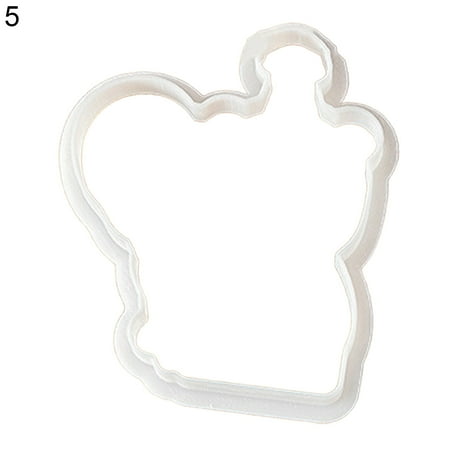 

Cookie Cutter Princess Castle Pattern Shatterproof Plastic Biscuit Cutting Mould Birthday Gift Beige Plastic