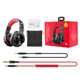 thumbnail image 1 of OneOdio A71 Auriculares de estudio con cable Auriculares estéreo ajustables para computadora de teléfono, Negro Rojo Inevent EL000397-01B, 1 of 7