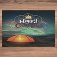 thumbnail image 3 of Ambesonne Happy Camper Jigsaw Puzzle, Aurora Borealis Tent, Heirloom-Quality Fun Activity for Family Durable Cardboard, 1000 pcs, Multicolor, 3 of 5